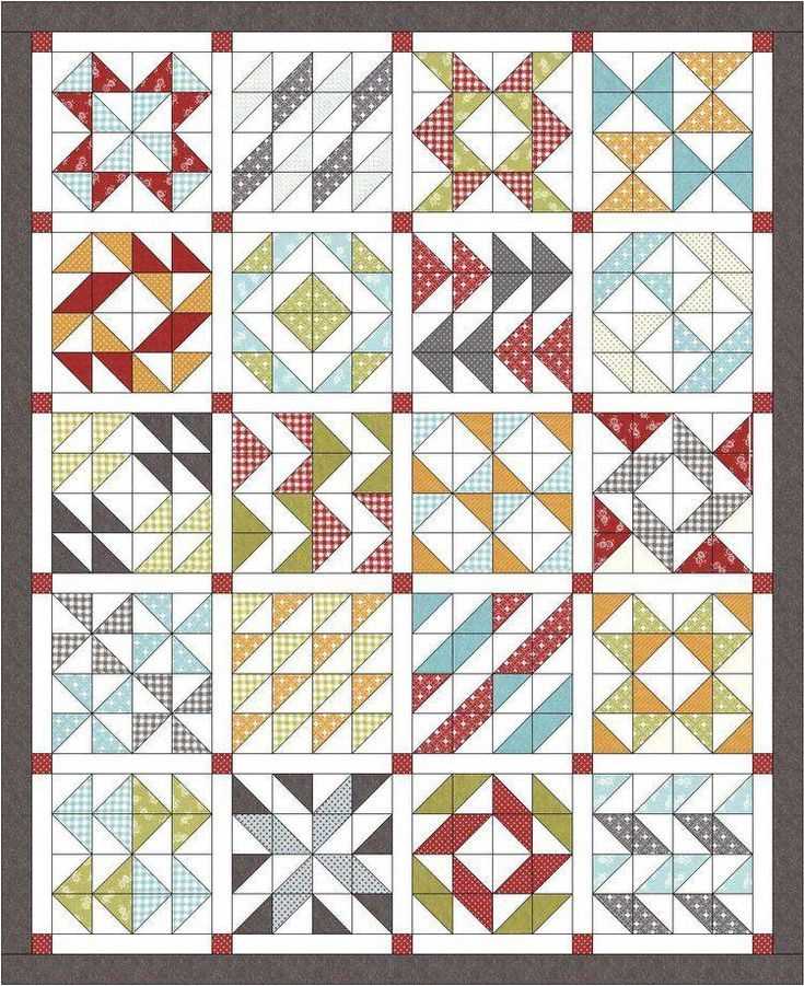 Knitted quilt block patterns