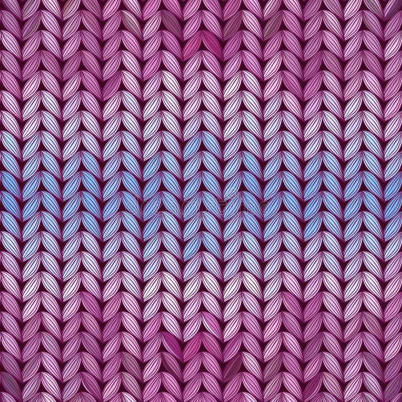 Knitted rainbow pattern