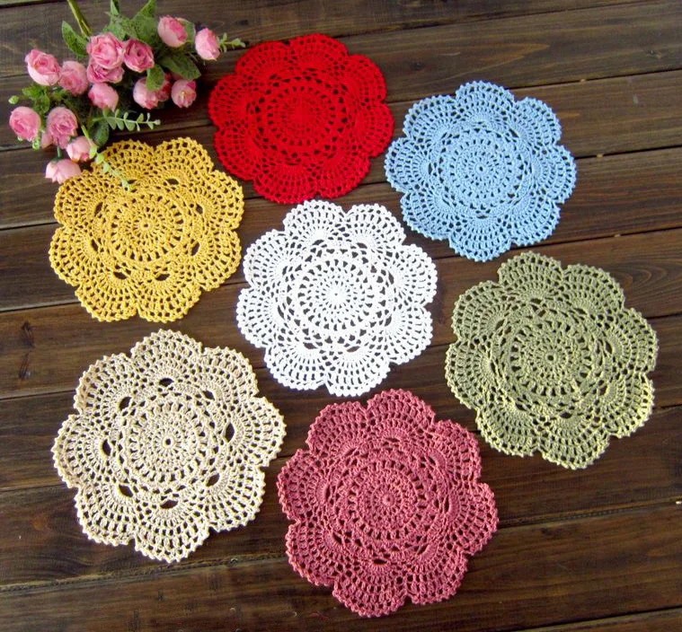 Knitted round placemat patterns