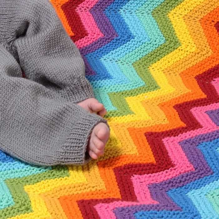 Knitted swaddle blanket pattern