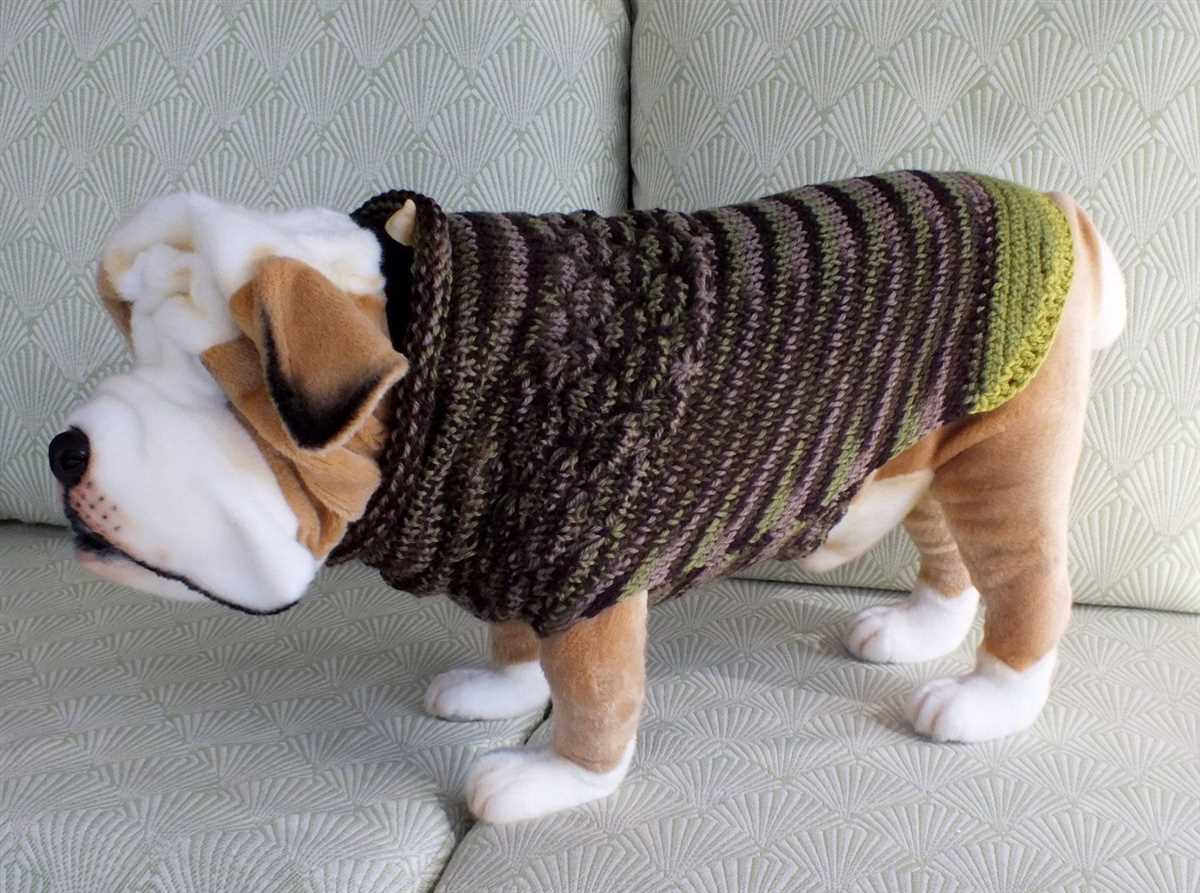 Knitted sweater patterns for large dogs