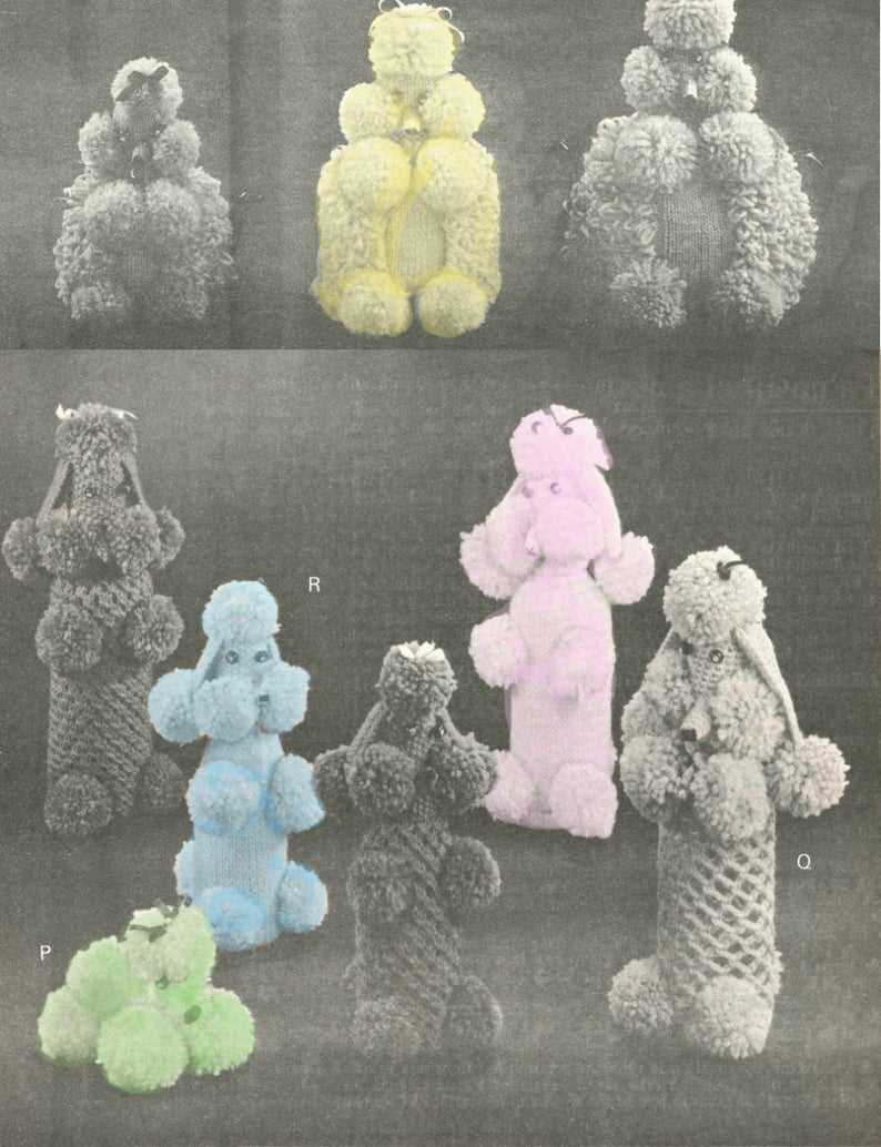 Knitted toilet roll cover pattern