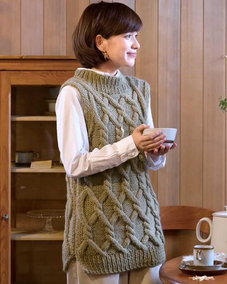 Knitted vest pattern womens