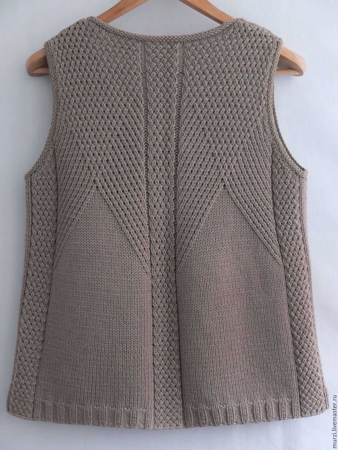 Knitted vest pattern womens