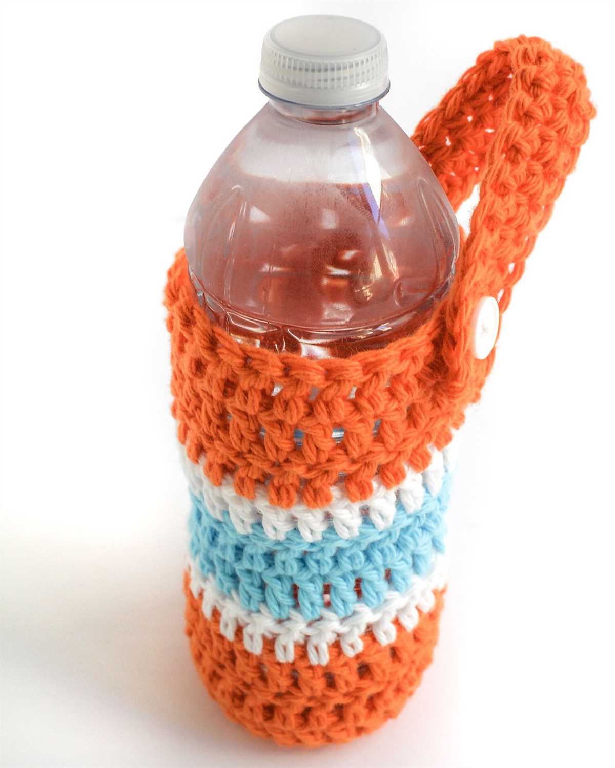 Knitted water bottle carrier pattern