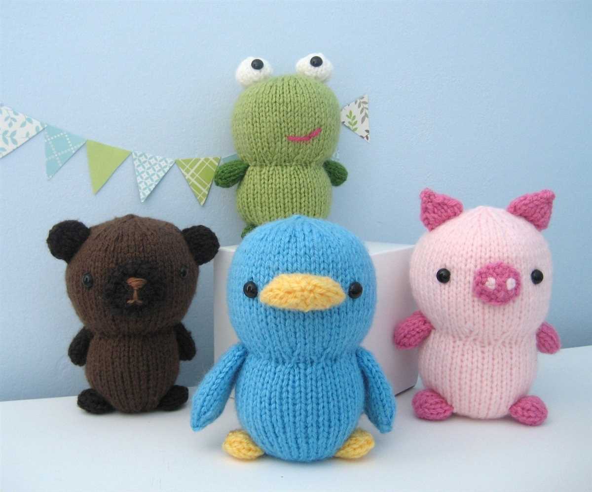 Knitted animals patterns