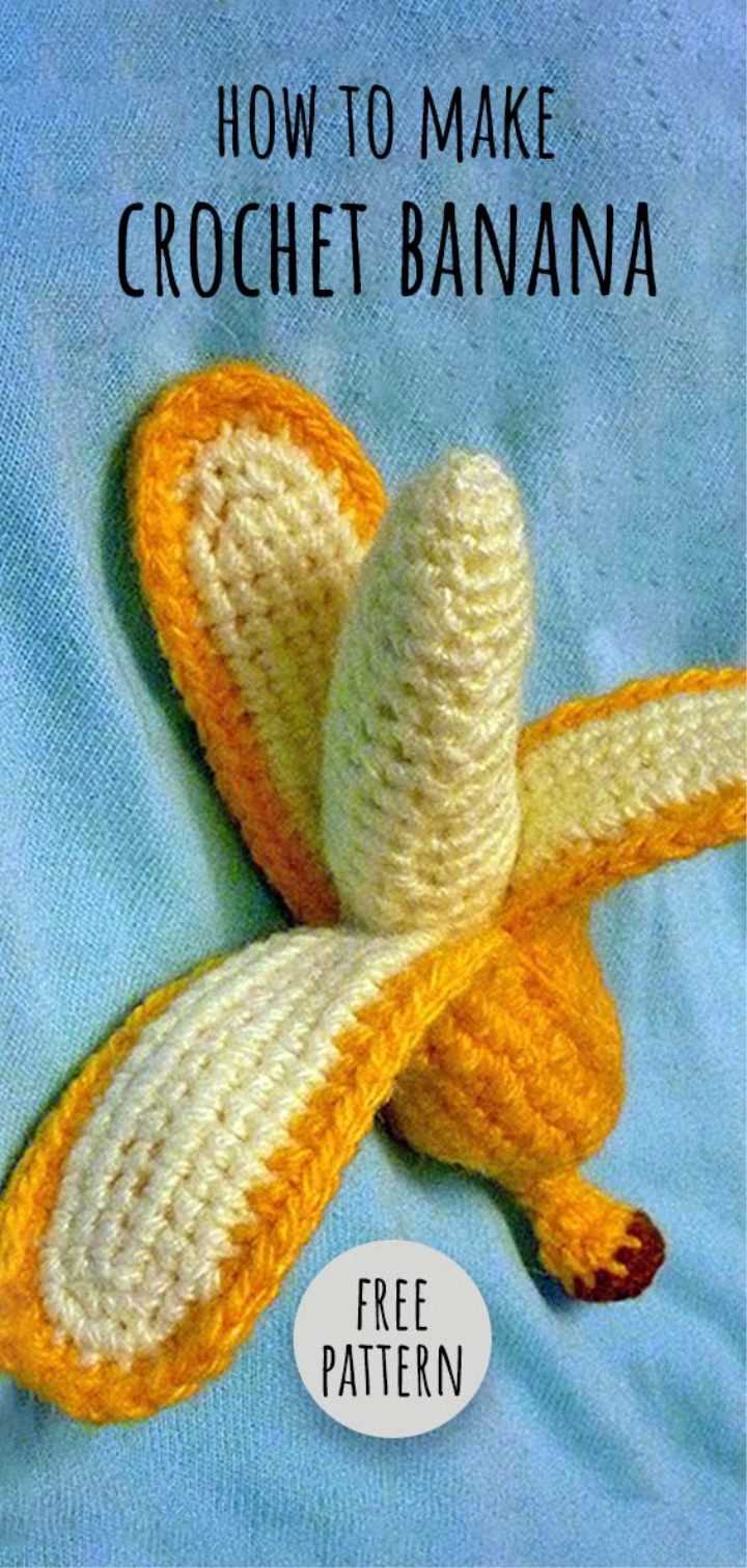 Knitted banana pattern