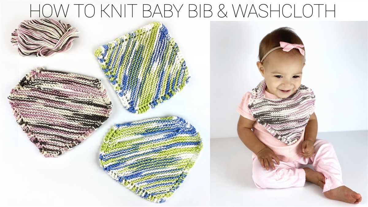 Knitted bib pattern