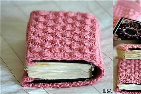 Knitted book cover pattern