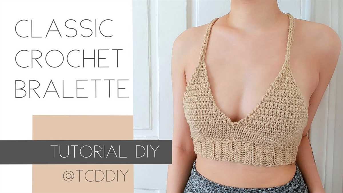 Knitted bralette top pattern