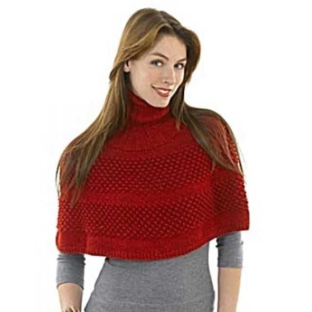 Knitted capelet pattern free