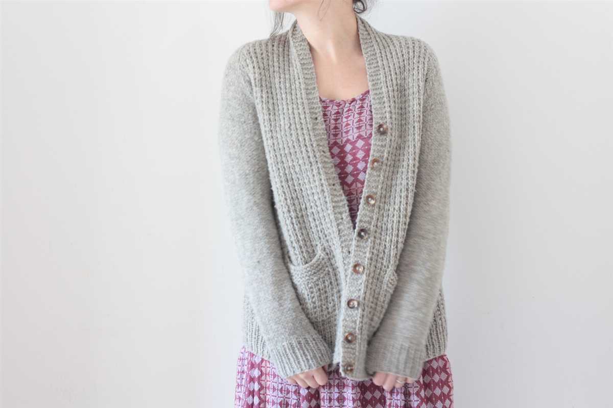 Knitted cardigan free pattern