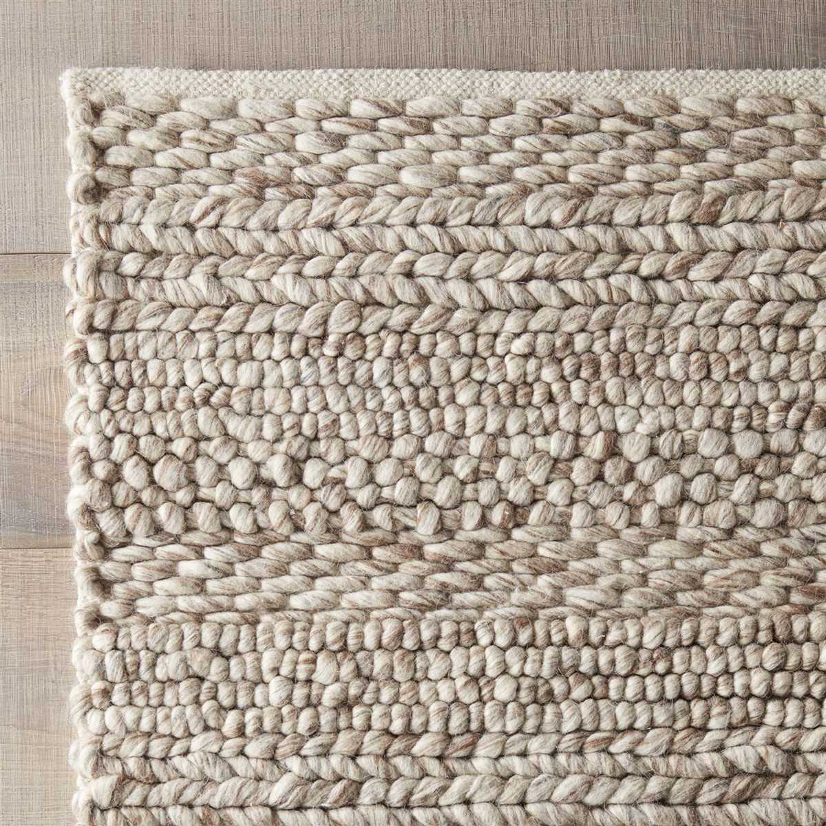 Knitted carpet patterns
