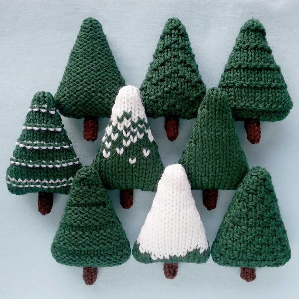 Knitted christmas tree decorations patterns