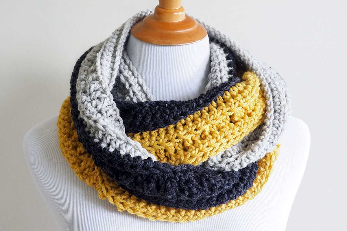 Knitted chunky scarf pattern free