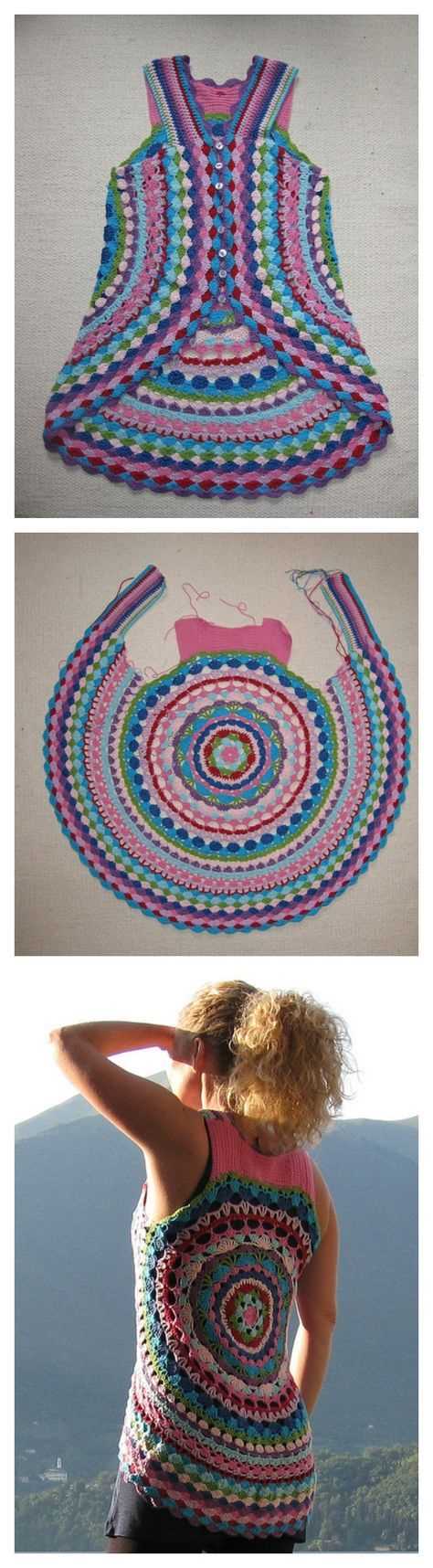 Knitted circular jacket pattern