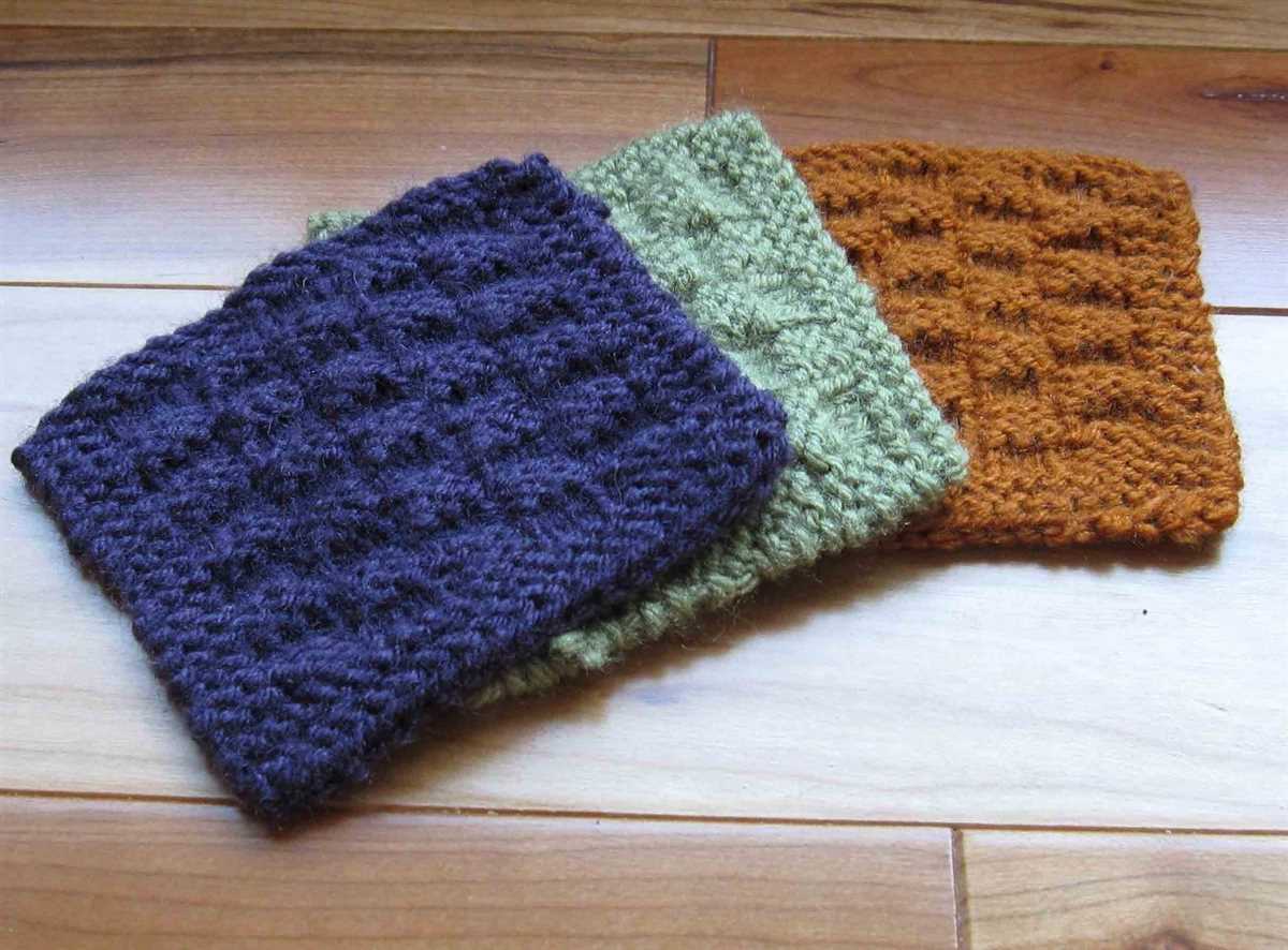 Knitted coaster patterns free