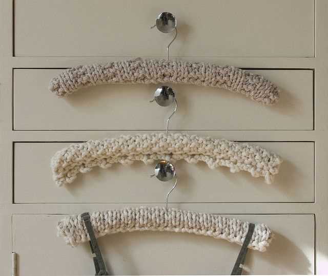 Knitted coat hanger cover patterns