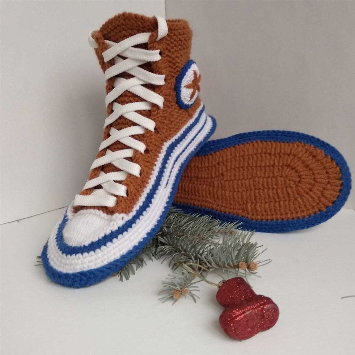 Knitted converse slippers pattern free