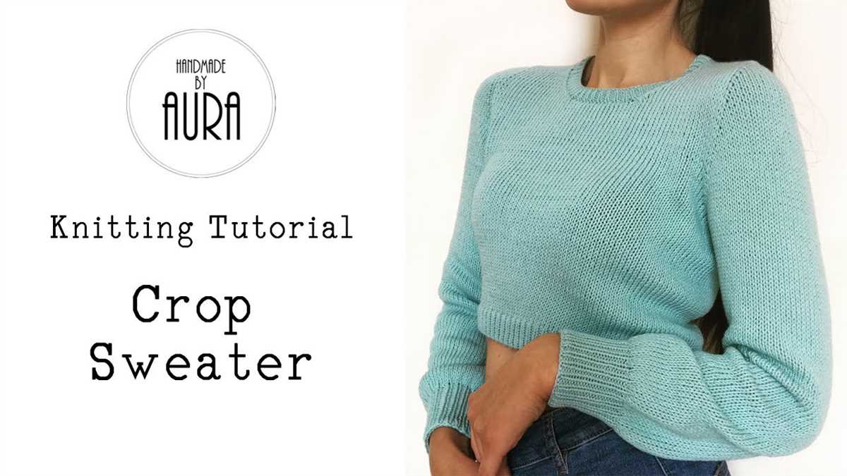 Knitted cropped sweater pattern