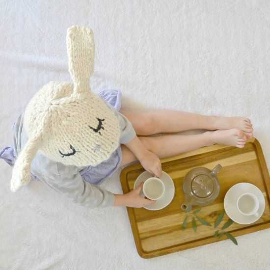 Knitted easter bunny hat pattern