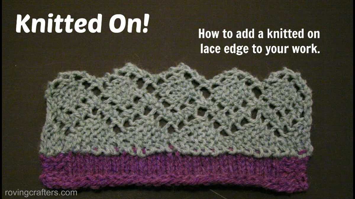 Knitted edge patterns