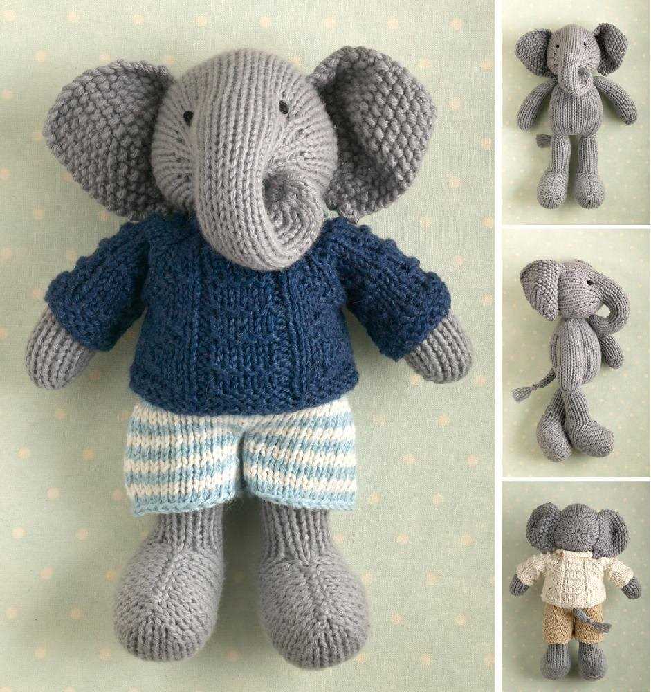 Knitted elephant free pattern