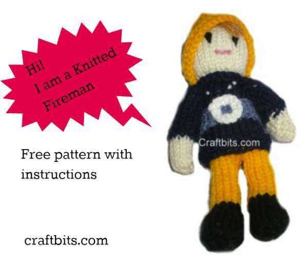 Knitted fireman pattern