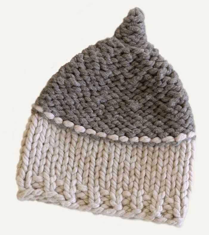 Knitted hat patterns using bulky yarn