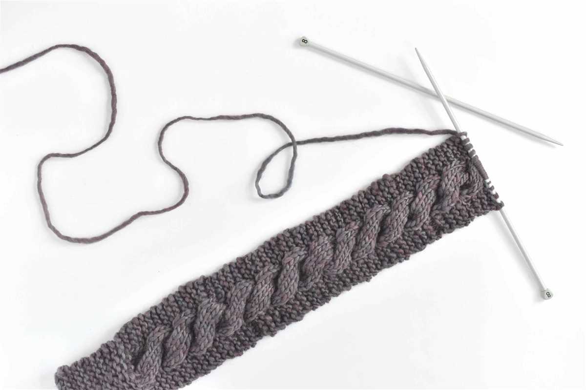 Knitted headband pattern straight needles