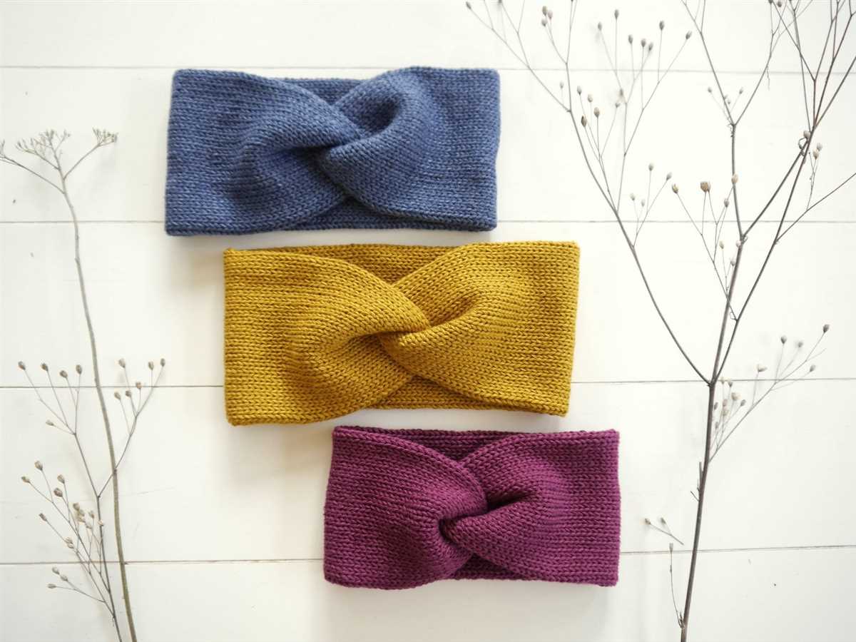 Knitted headband patterns for adults