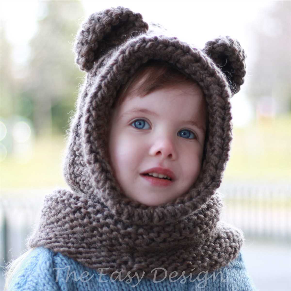 Knitted hooded cowl free pattern