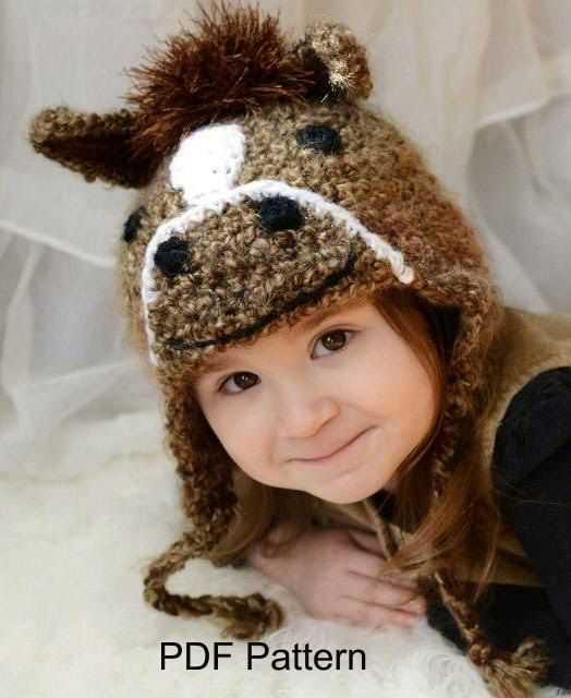 Knitted horse hat pattern free