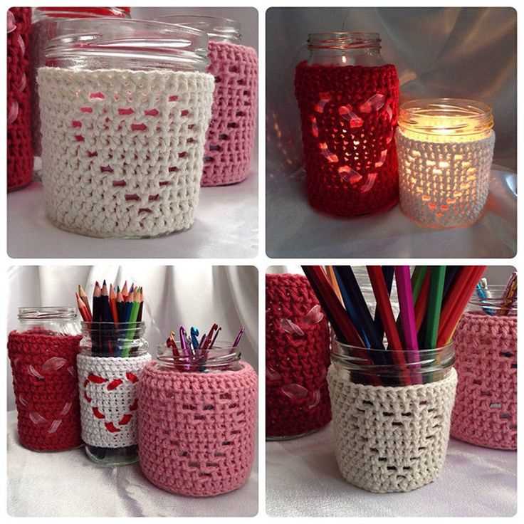 Knitted jar cover pattern