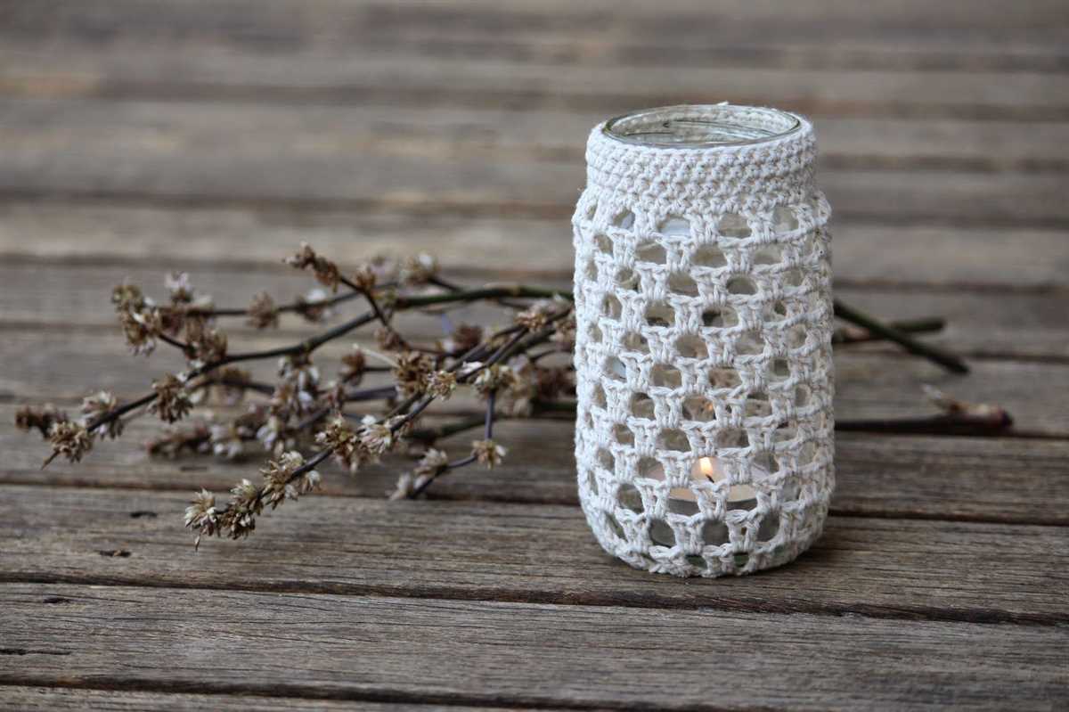 Knitted jar cover pattern