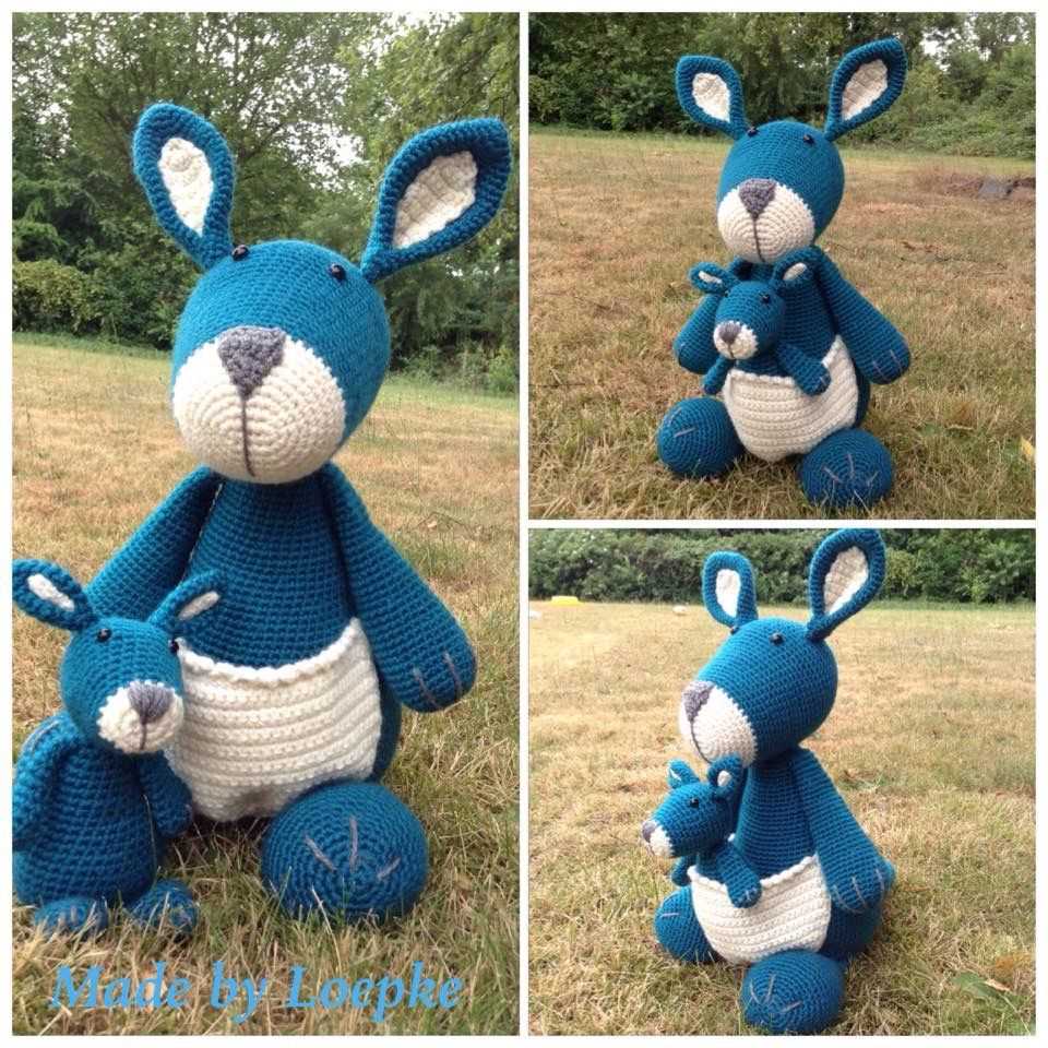 Knitted kangaroo pattern free