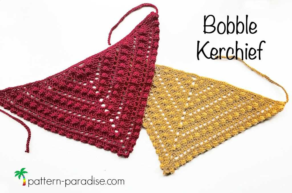 Knitted kerchief free pattern