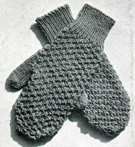 Knitted mitten patterns worsted weight
