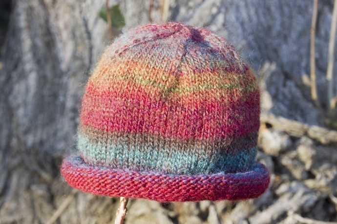 Knitted rolled brim hat pattern free