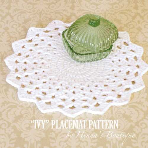 Knitted round placemat patterns
