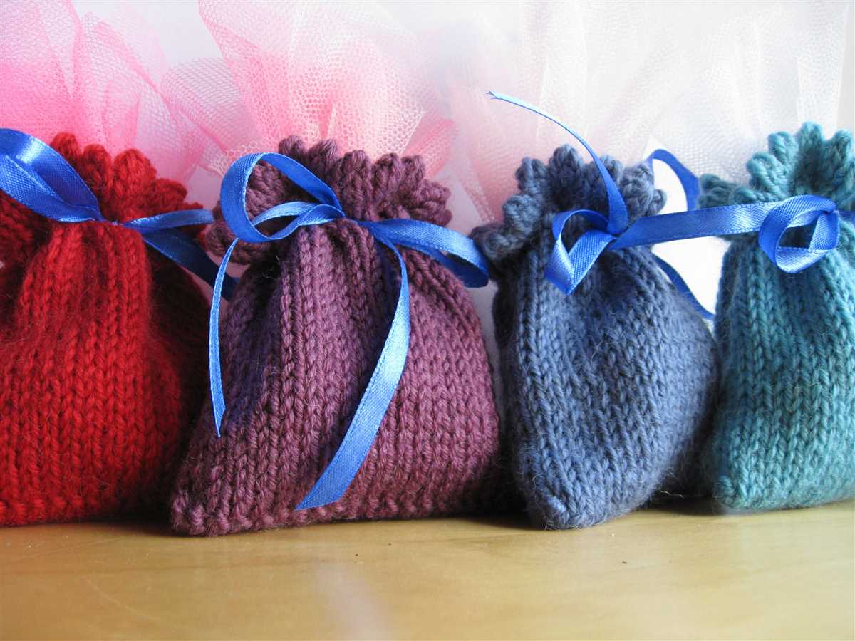 Knitted sachet pattern