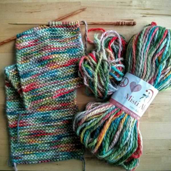 Knitted scarf patterns for alpaca yarn