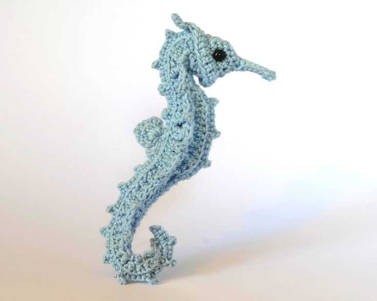 Knitted seahorse pattern free