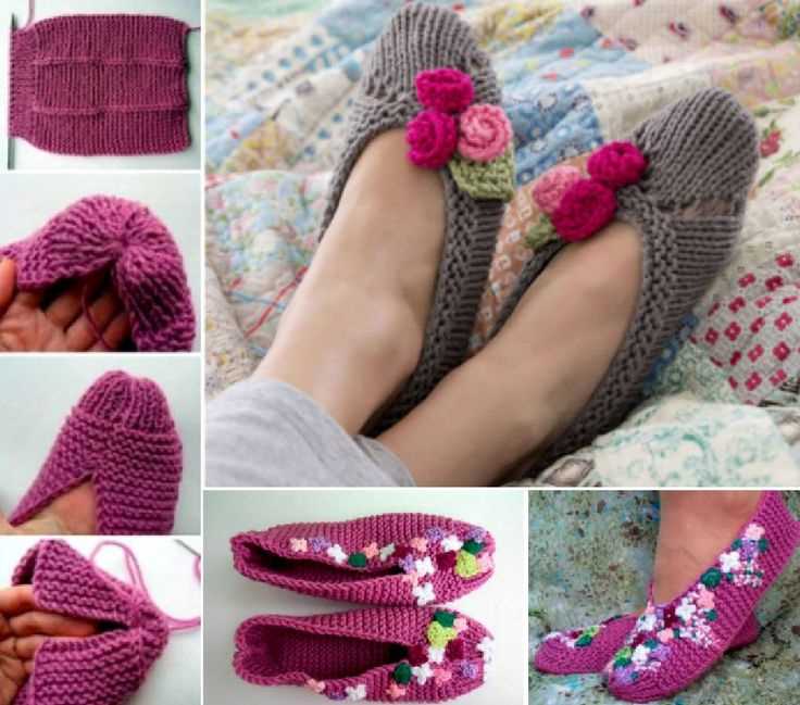 Knitted slippers patterns