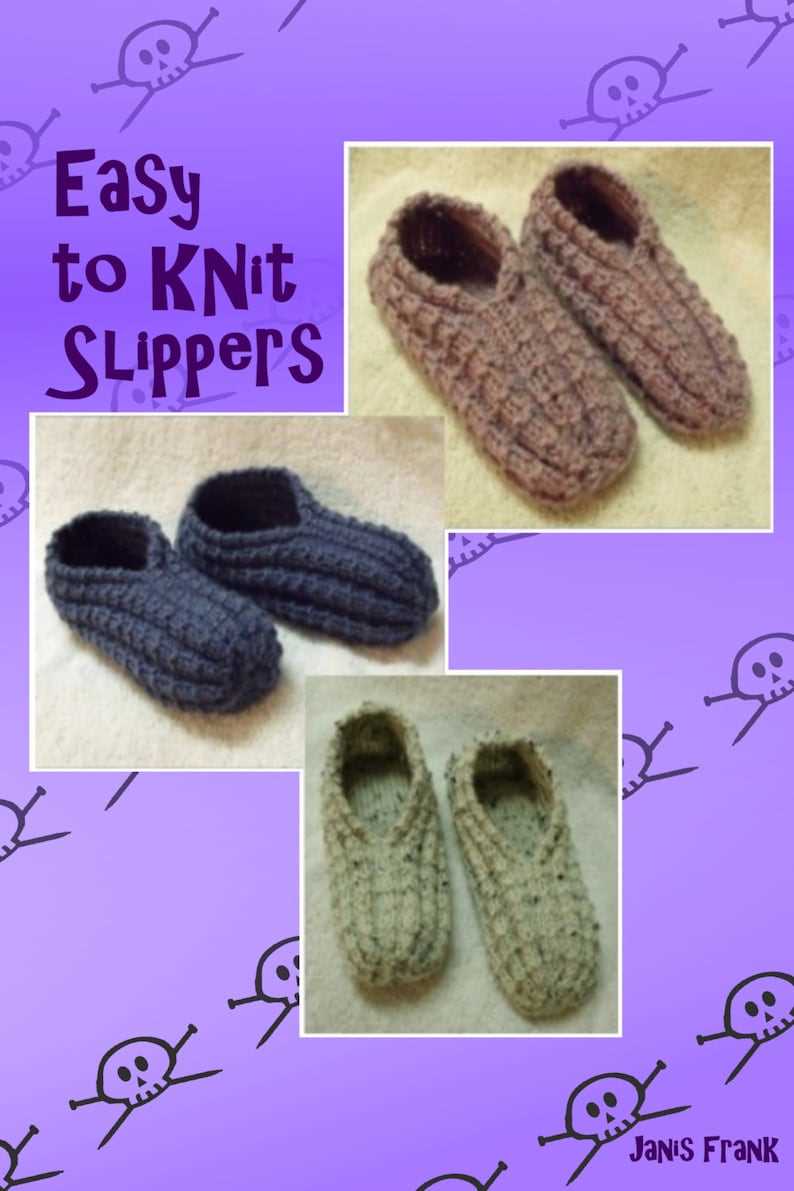 Knitted slippers patterns