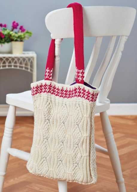 Knitted string shopping bag pattern