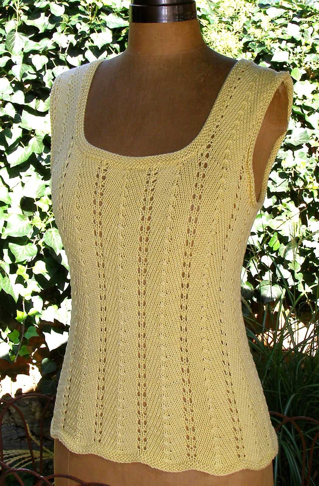 Knitted summer tops patterns
