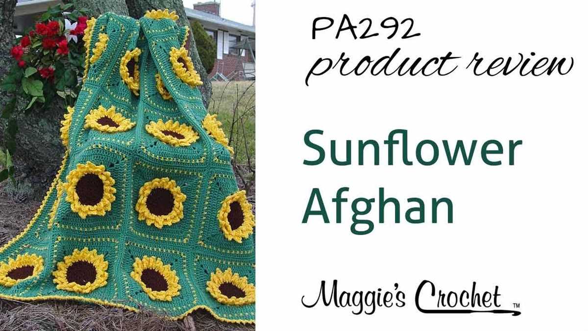 Knitted sunflower free pattern