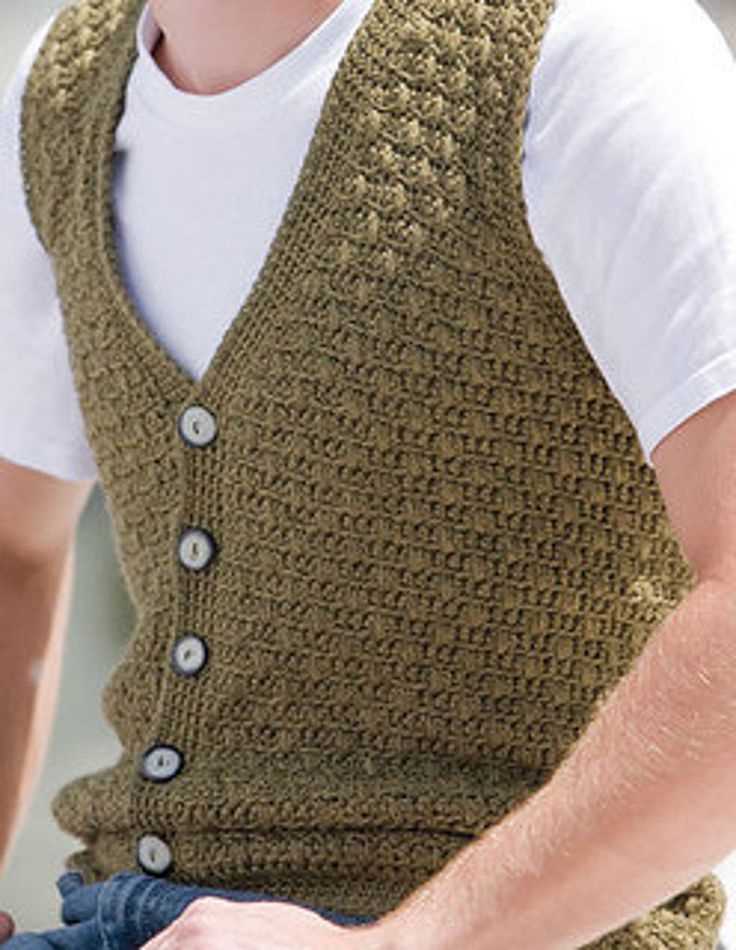 Knitted tabard vest pattern