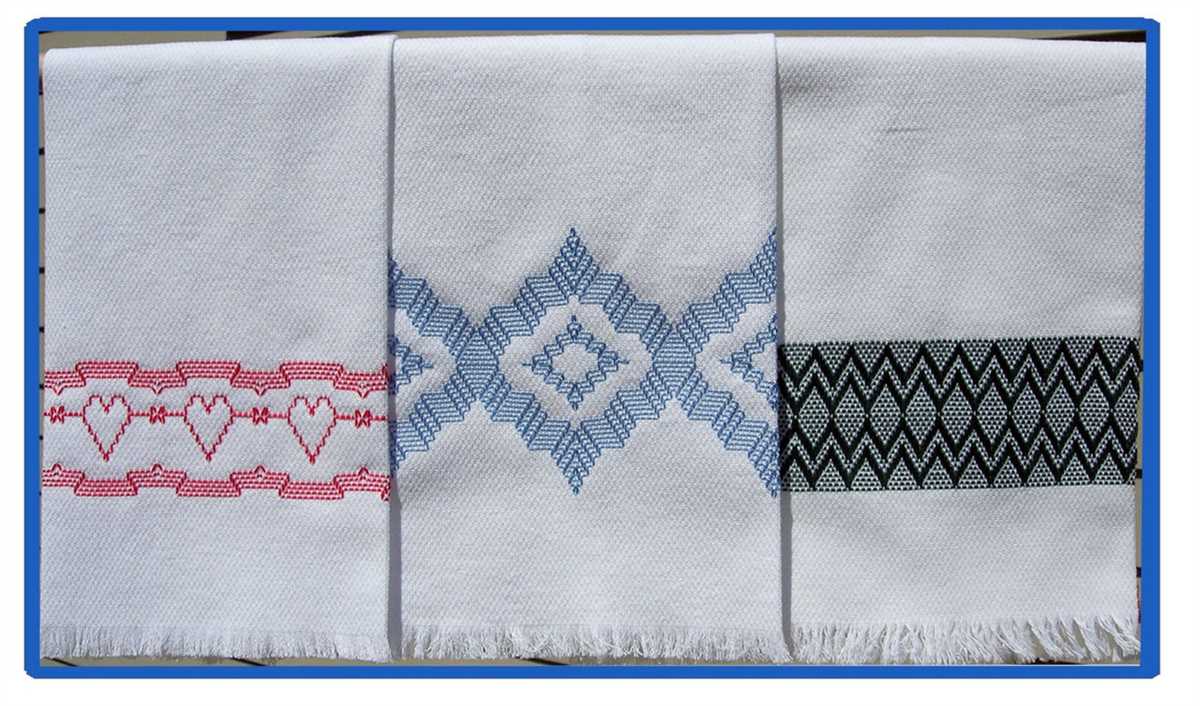 Knitted tea towel pattern